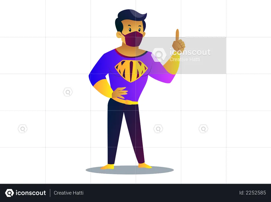 Masque Homme  Illustration