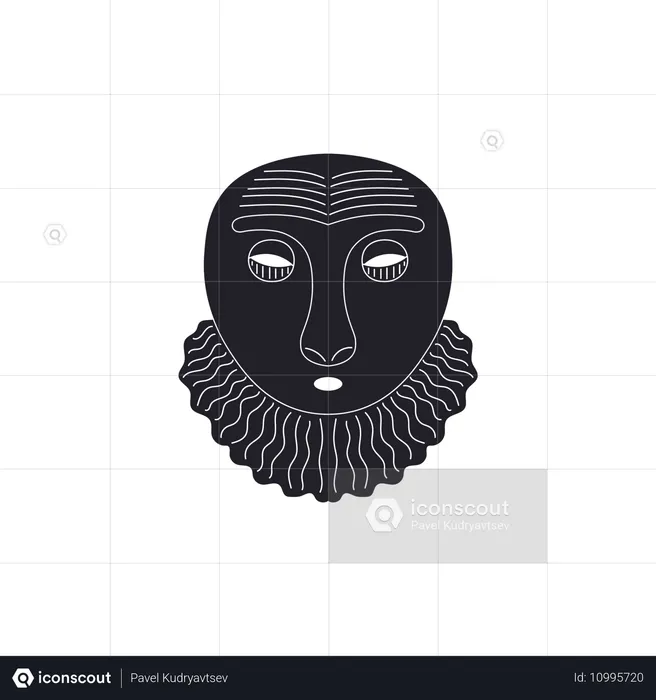 Masque tribal ancien  Illustration