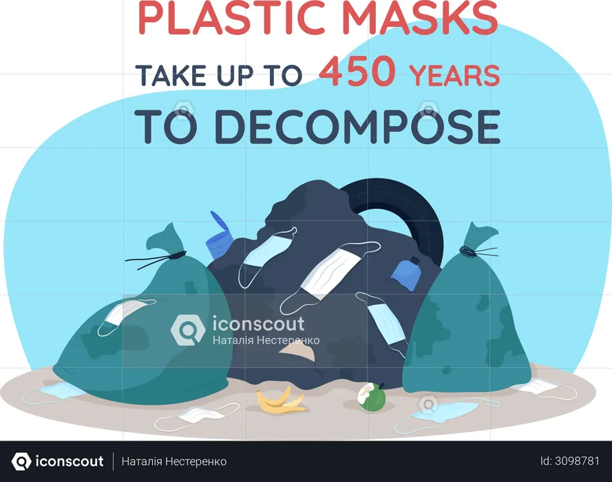 Masques en plastique  Illustration