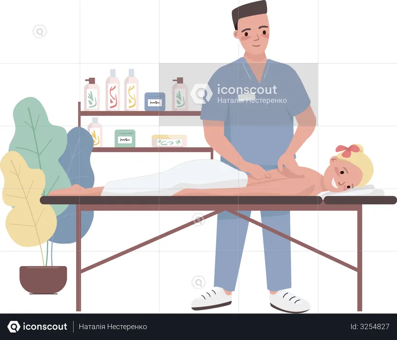 Massage  Illustration