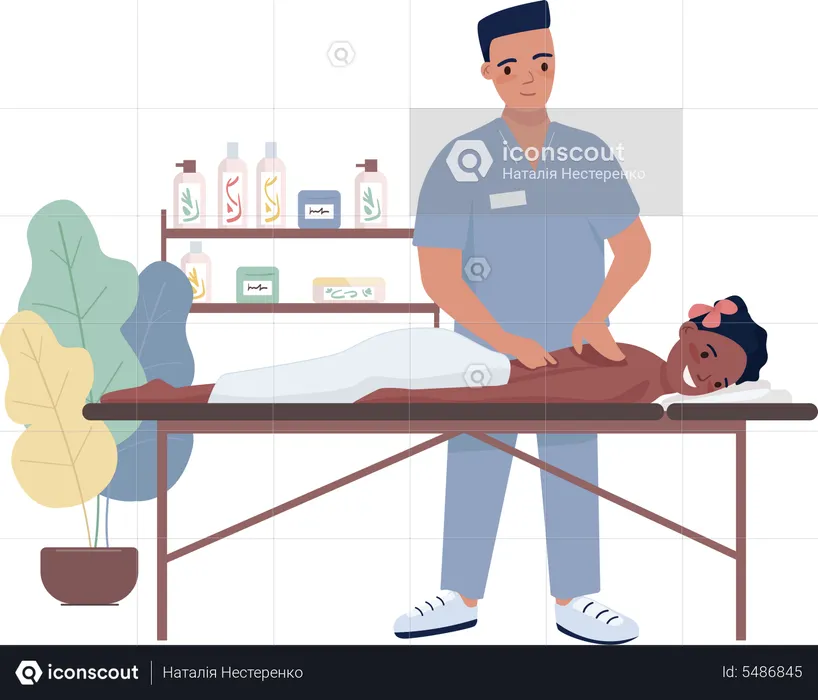 Massage  Illustration