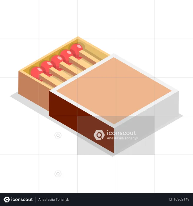 Matchstick Box  Illustration