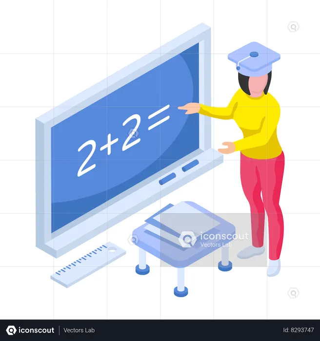 Math Class  Illustration
