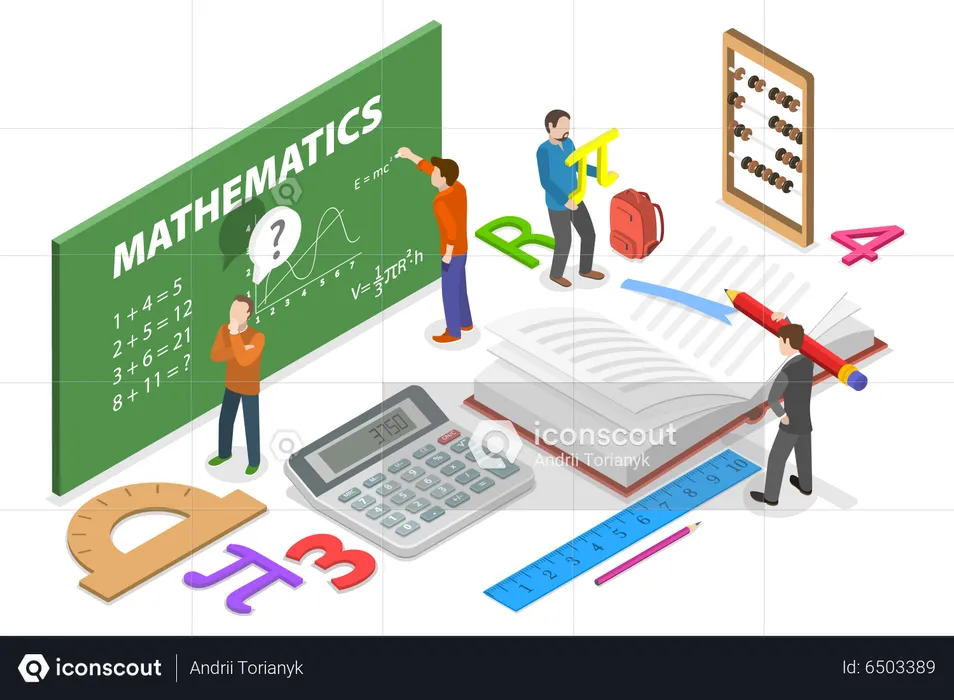 Math Learning  Illustration