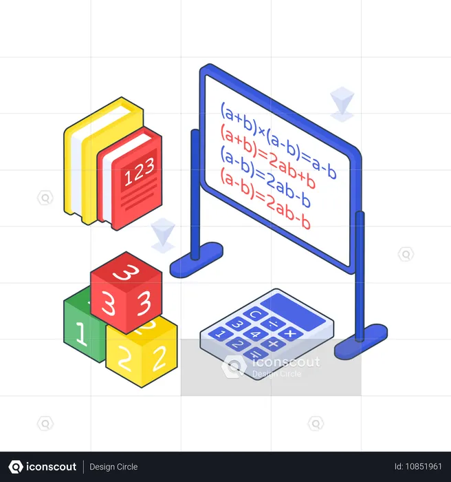 Mathe-Präsentation  Illustration