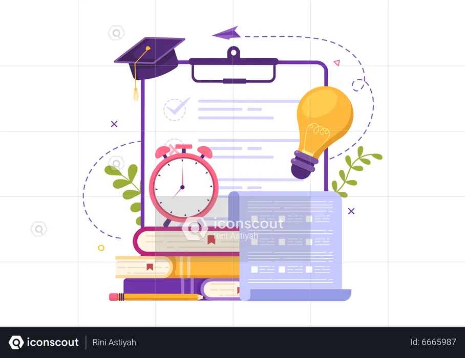 Mcq Exam  Illustration