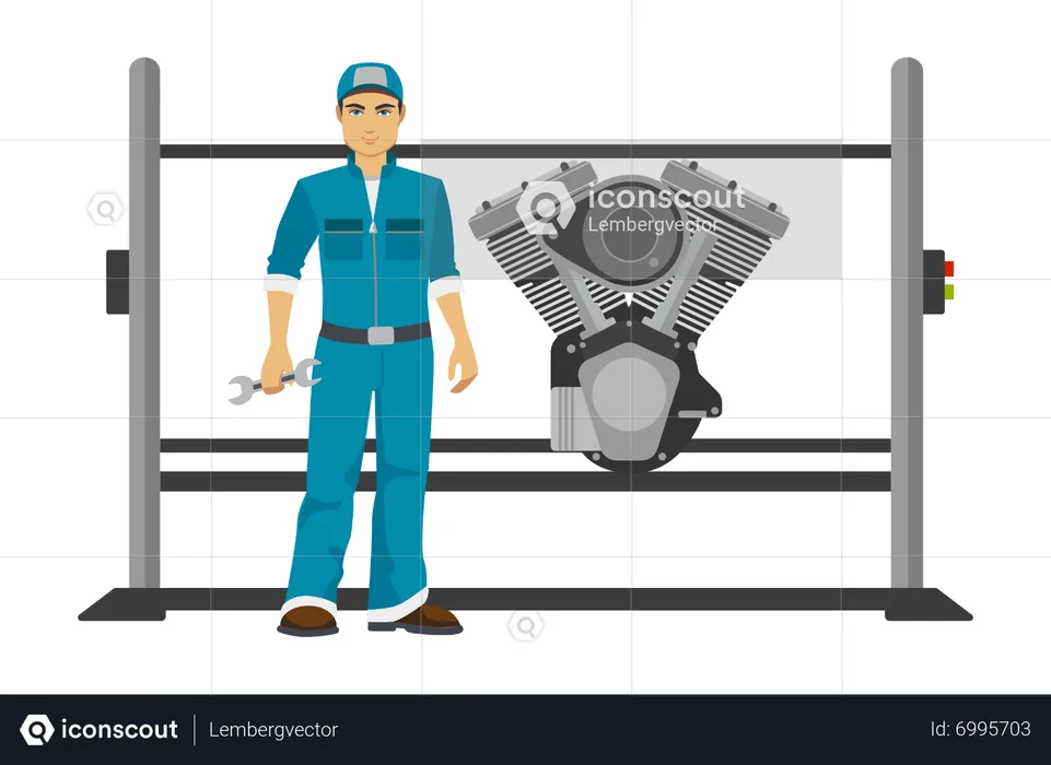 Mechanical engineer  Illustration