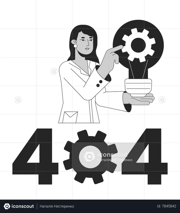 Mechanics science error 404  Illustration