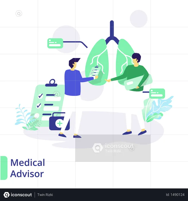 Medical adviser  Illustration