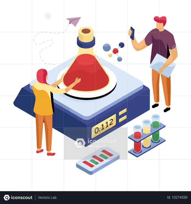 Medical analysis report prepared by doctors  Illustration