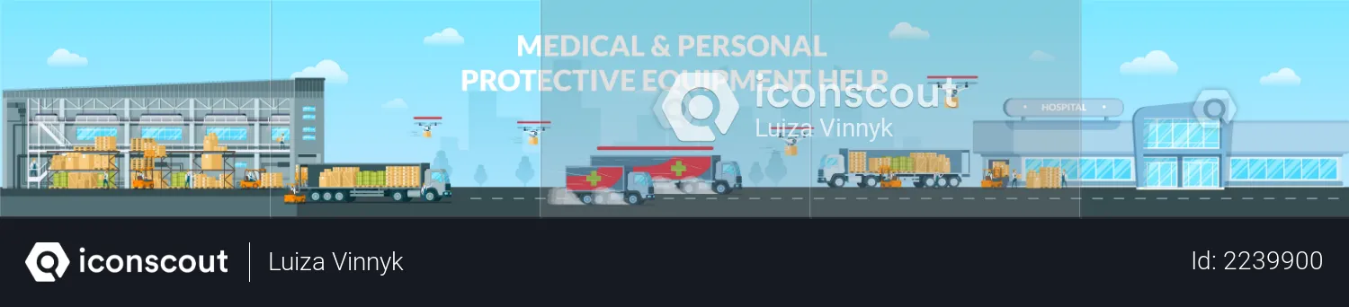 Medical and Personal Protective Equipment Help  Illustration