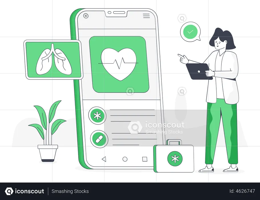 Medical App  Illustration
