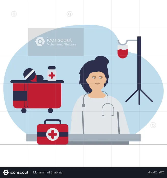 Medical Clinic  Illustration