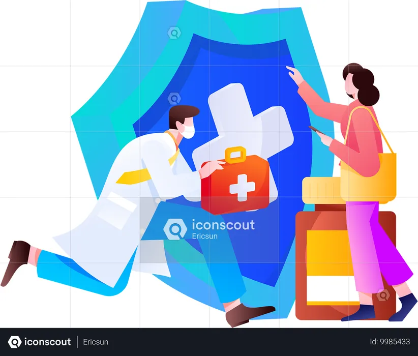 Medical Consultant  Illustration