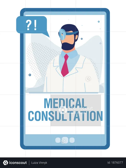 Medical consultation  Illustration