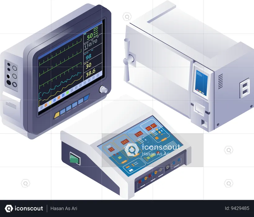 Medical equipment technology  Illustration