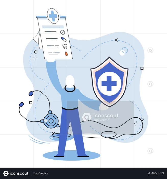 Medical healthcare report  Illustration