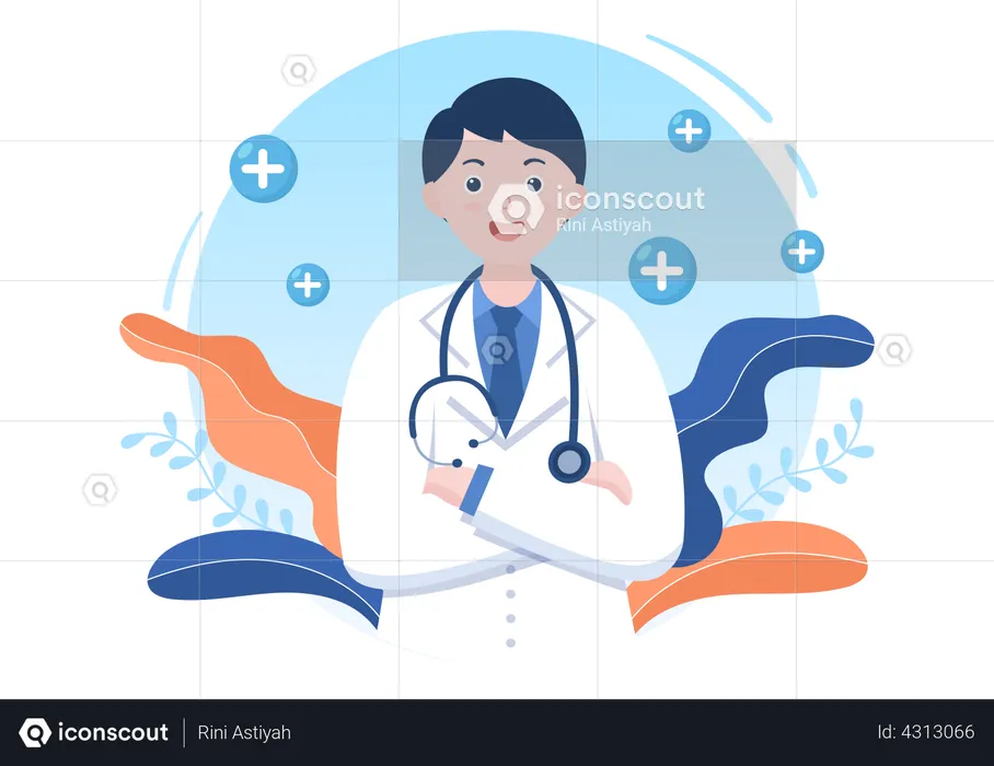 Medical Helper  Illustration