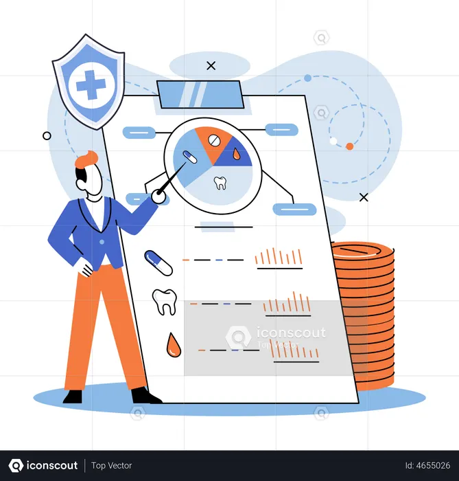Medical insurance terms and conditions  Illustration