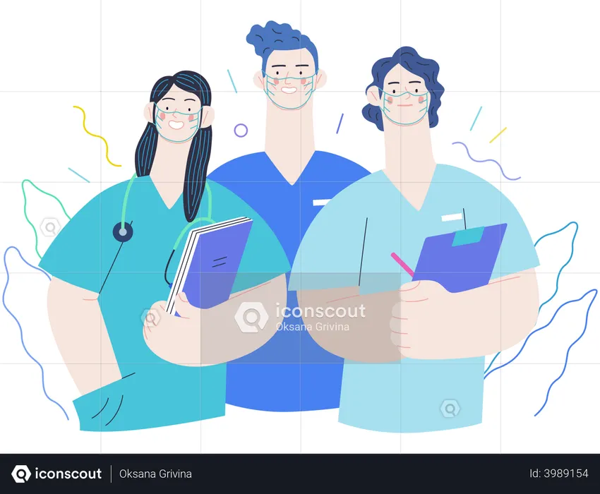 Medical practitioners  Illustration