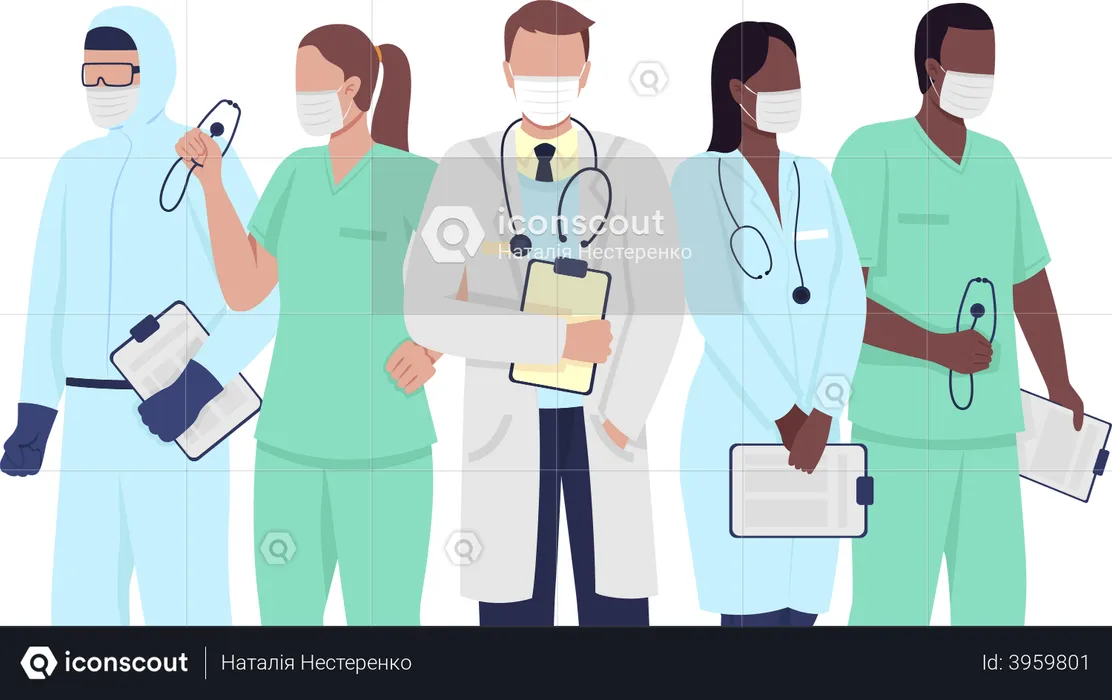 Medical professionals  Illustration