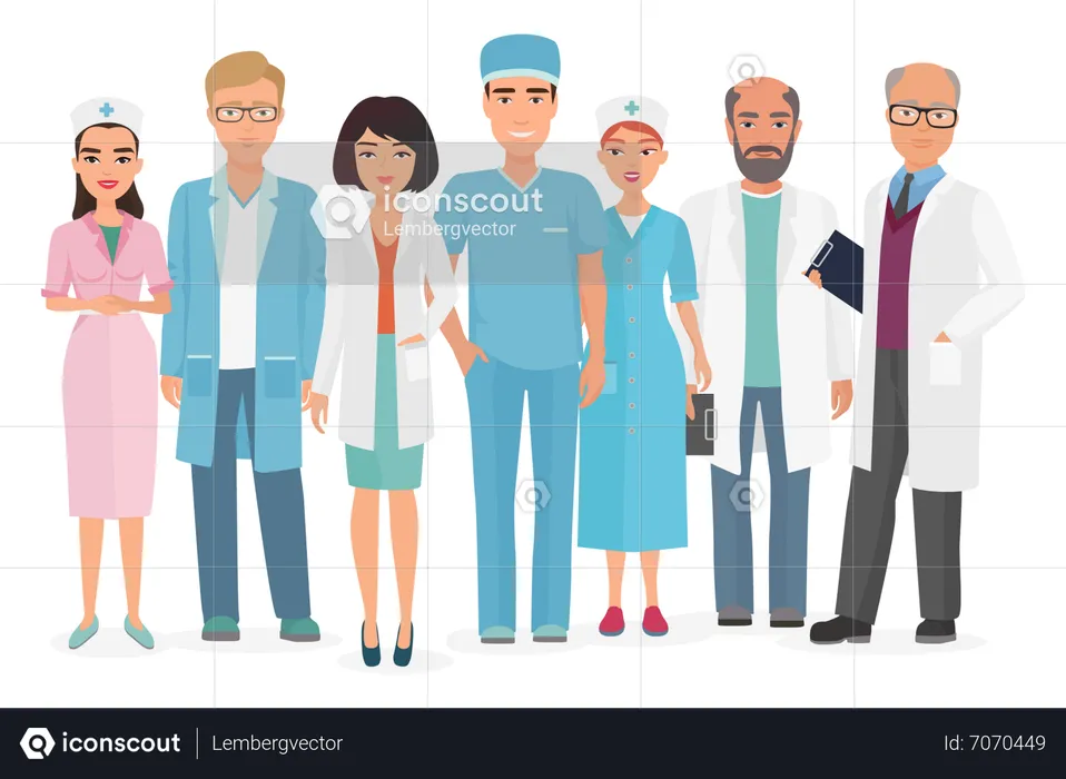 Medical Professionals  Illustration