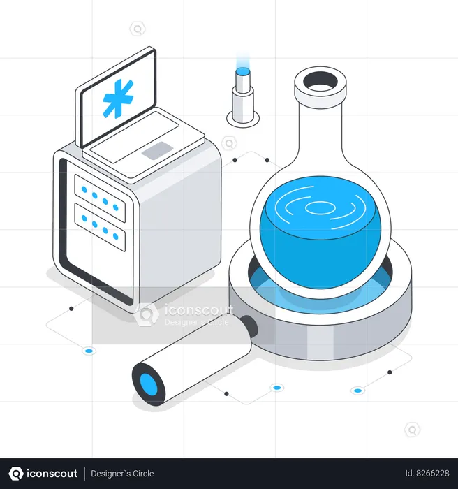 Medical Research and lab testing  Illustration