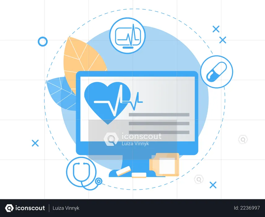 Medical Services App  Illustration