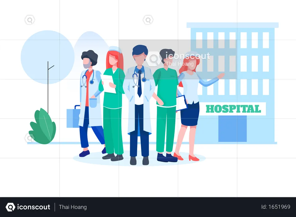 Medical team  Illustration