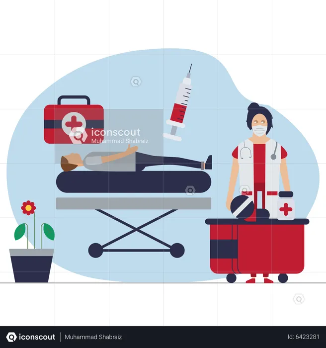 Medical ward  Illustration
