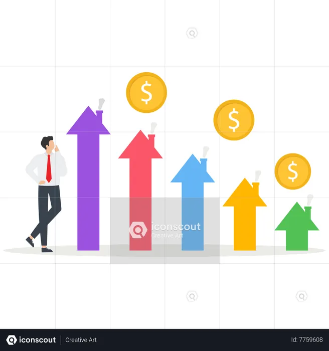 Medição da eficiência do consumo de energia residencial  Ilustração