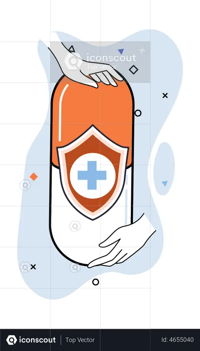Medicine capsule  Illustration