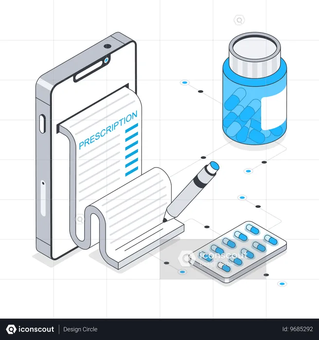 Medicine Prescription  Illustration