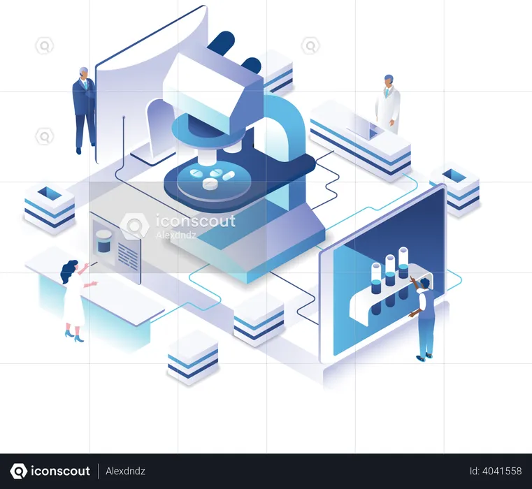 Medicine research  Illustration