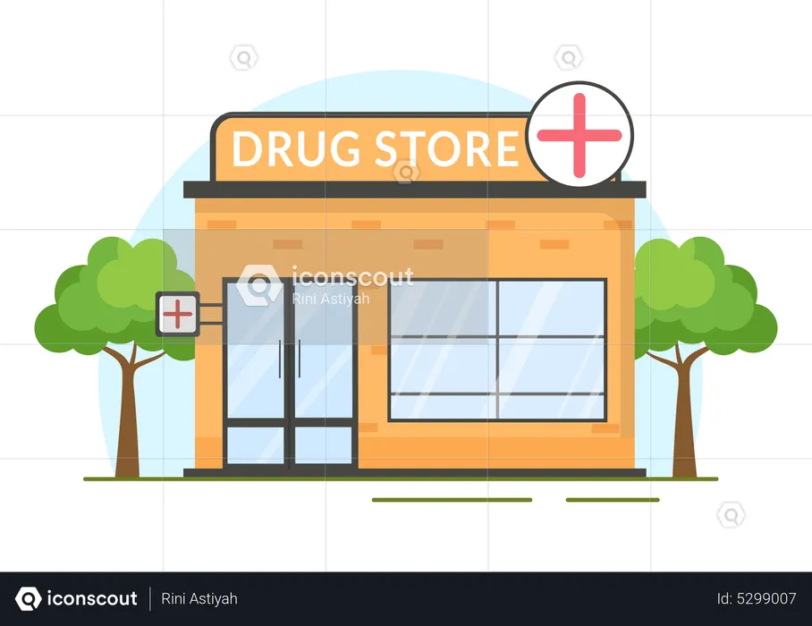 Medicine Store  Illustration