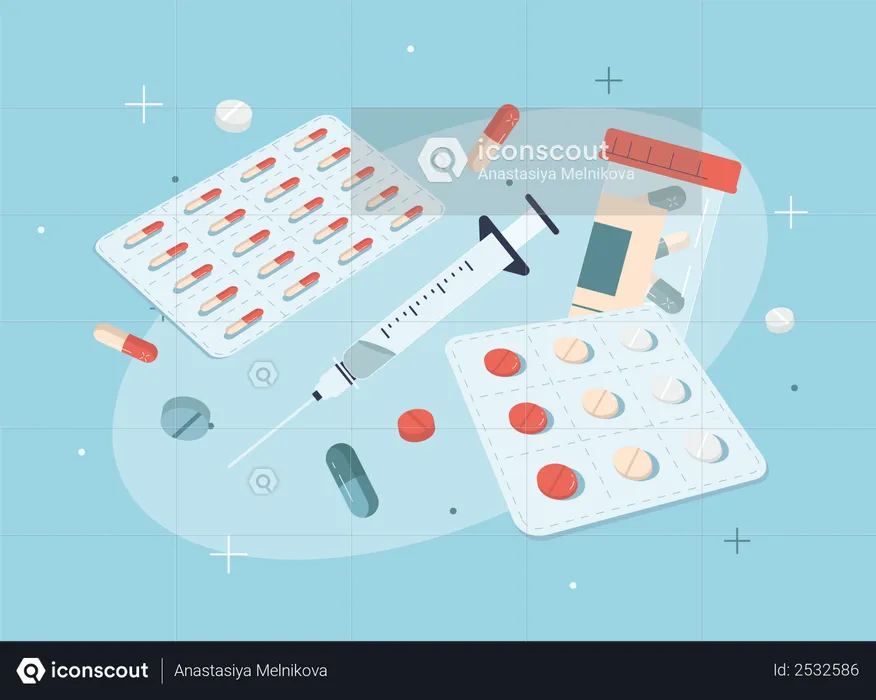 Medicines  Illustration