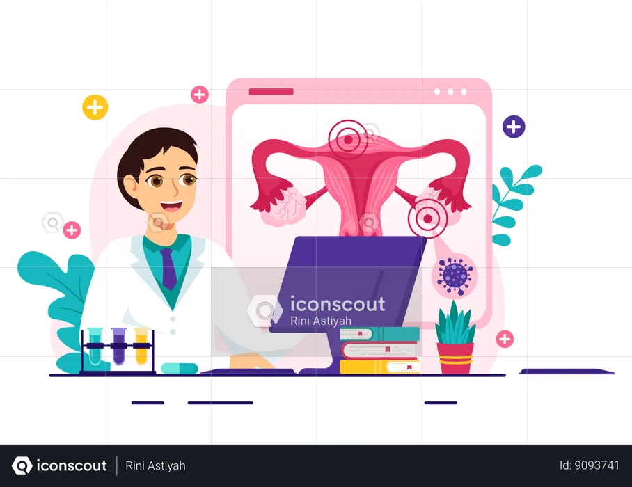 Médico explica sobre endometriose  Ilustração