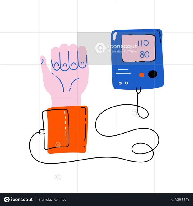 Medidores de pressão arterial  Ilustração