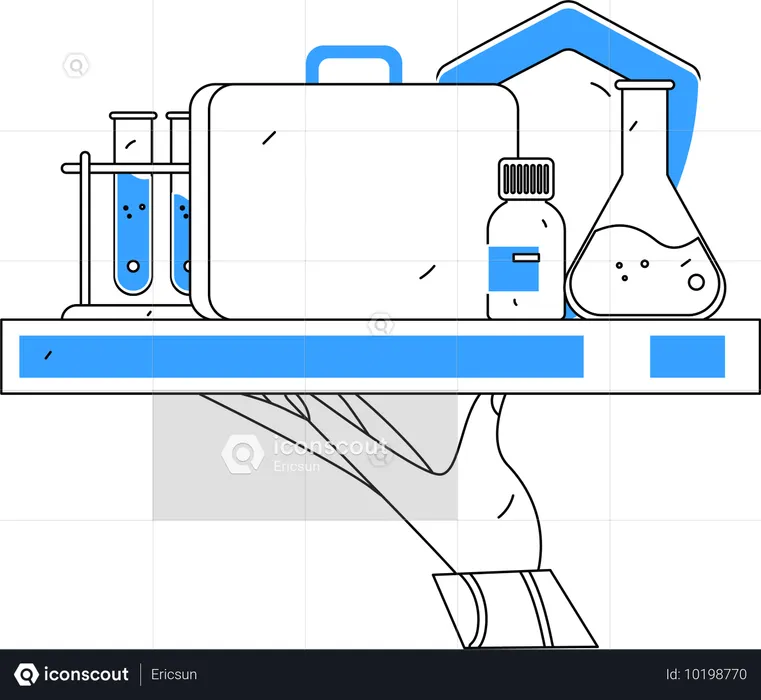 Medizinische Anwendungsdienste bieten Hilfe für Patienten  Illustration