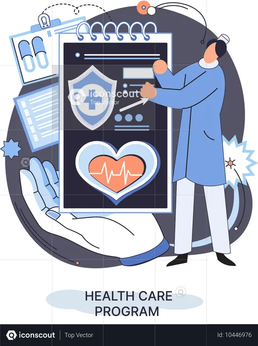 Medizinische Onlinedienste  Illustration