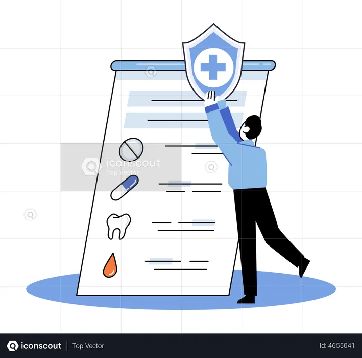 Medizinisches Gesundheitsversorgungsprogramm Krankenhausleistungen  Illustration