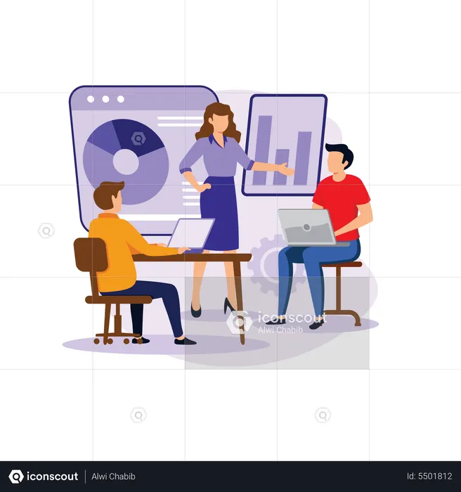 Melhor cultura no local de trabalho  Ilustração