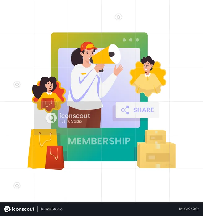 Membership campaign program  Illustration