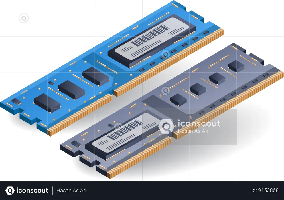 Memória RAM de alta velocidade  Ilustração