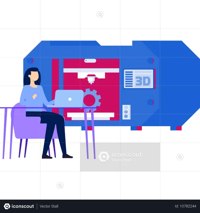 Introdução à impressão 3D para meninas  Ilustração