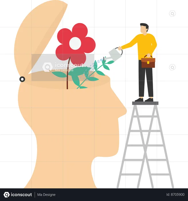 Mental growth treatment  Illustration