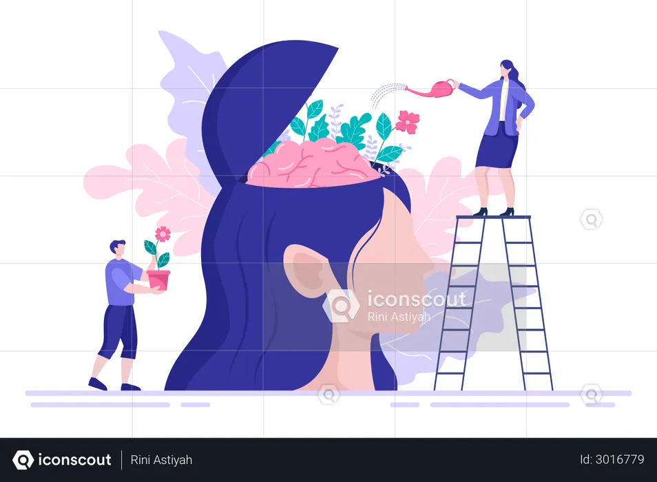 Mental Health  Illustration
