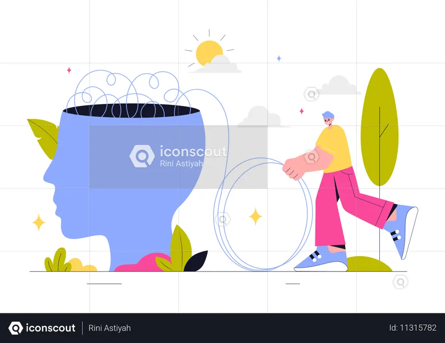 Mental Health Awareness  Illustration