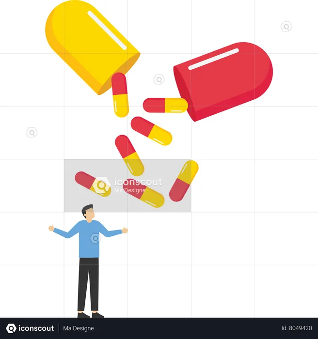 Mental health care treatment  Illustration