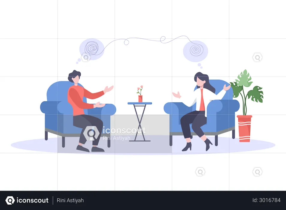 Mental Health Expert  Illustration